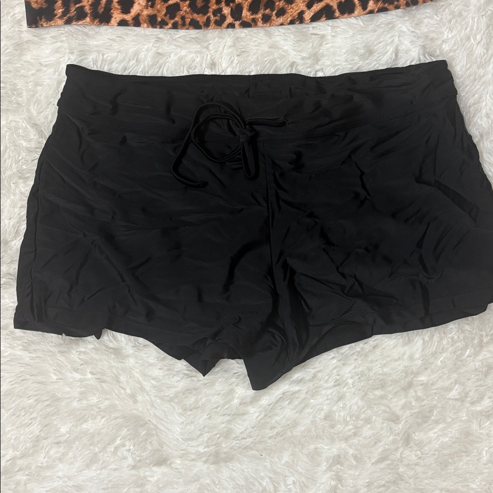 NWT Aqua Eve 2 Piece Leopard Print Swim Set Size L - Picture 3 of 16